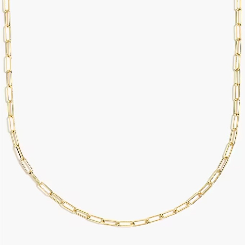 J. Crew Factory 📎 T-bar paper-clip link chain necklace